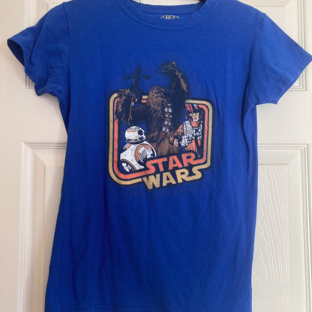 ♥3 for $15♥ Star Wars Force Awakens Retro Print t shirt BB-8 Chewy Poe Dameron